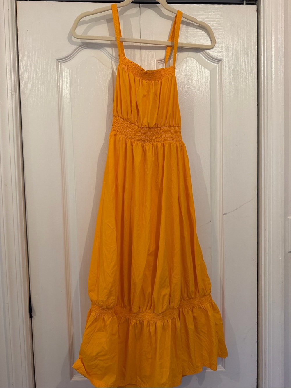 Daily Practice by Anthropologie Womens Mango Boho Tiered High-Low Midi Dress XS